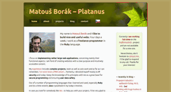 Desktop Screenshot of platanus.cz