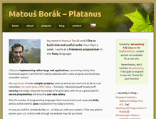 Tablet Screenshot of platanus.cz